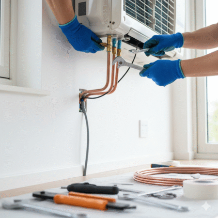 Split AC installation